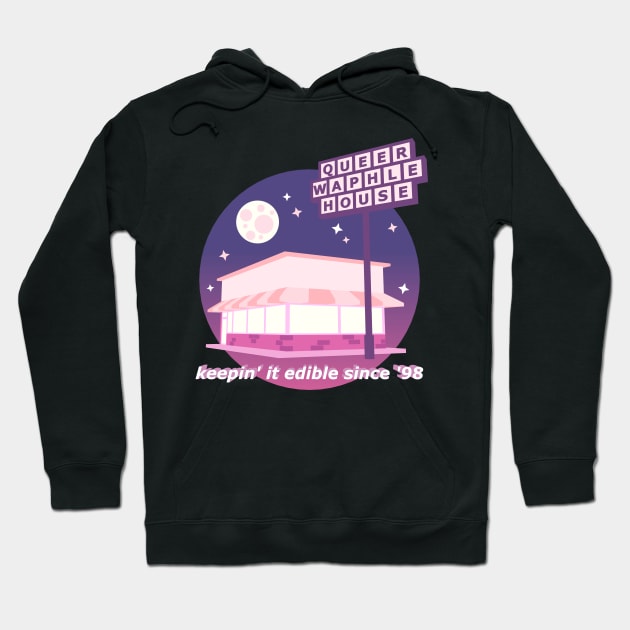 queer waphle house Hoodie by crimecommitter's store